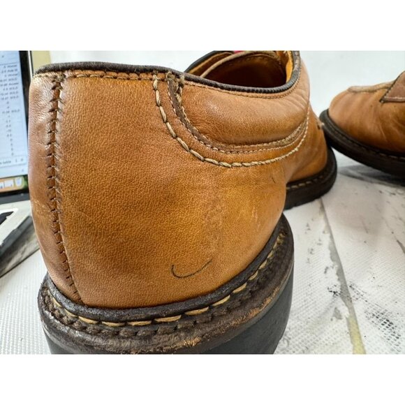 Allen Edmonds Wilbert Mens Leather Derby Shoes Size 9.5 With Red Laces - Picture 5 of 7